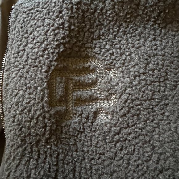 REIGNING CHAMP POLARTEC SHERPA FLEECE VARSITY JACKET BLACK MEDIUM - Picture 2 of 6